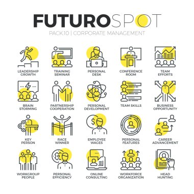İş liderlik Futuro Spot ikonları/simgeleri