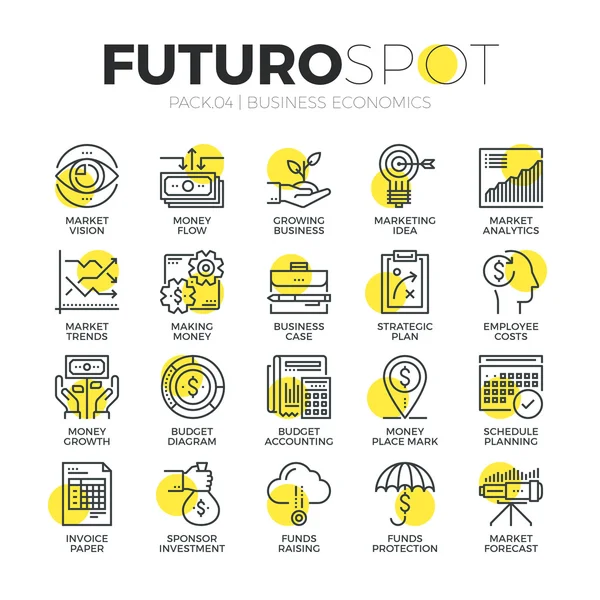 Finans iş Futuro Spot ikonları/simgeleri