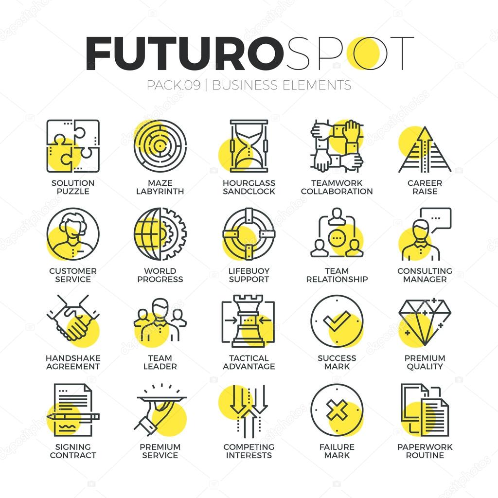 Business Services Futuro Spot Icons