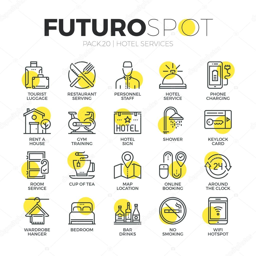 Hotel Services Futuro Spot Icons