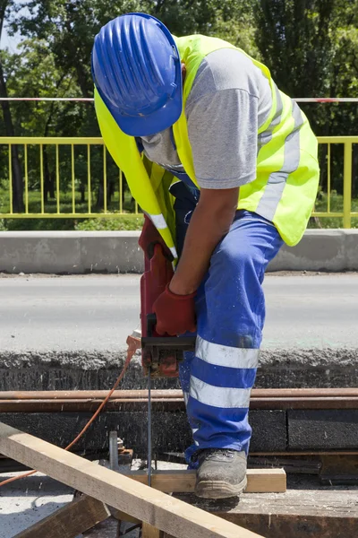 Trabalhador da construção — Fotografia de Stock