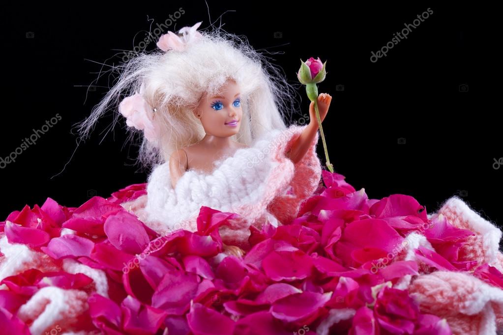 rose barbie doll
