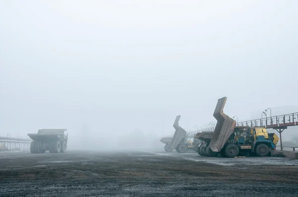 Trucks at repairs Royalty Free Stock Images