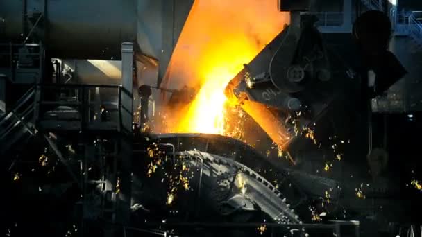 Metallurgische Werke Innenraum — Stockvideo