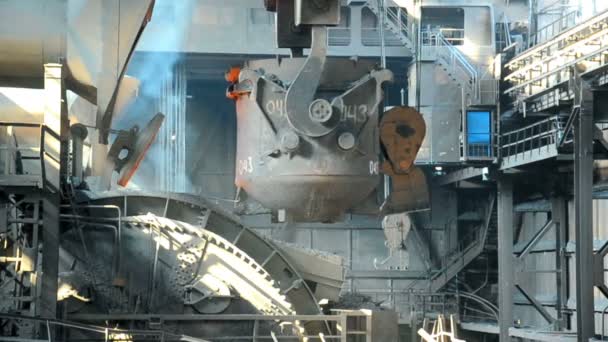 Metallurgische Werke Innenraum — Stockvideo