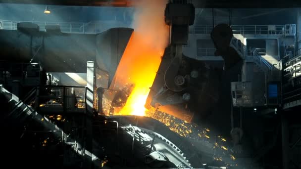 Metallurgische Werke Innenraum — Stockvideo