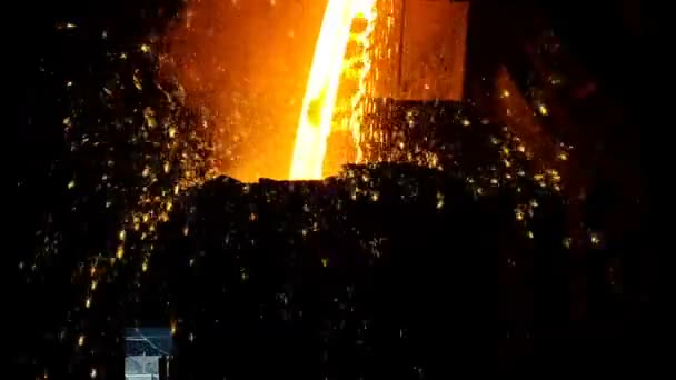 Metallurgical works interior — Stock Video