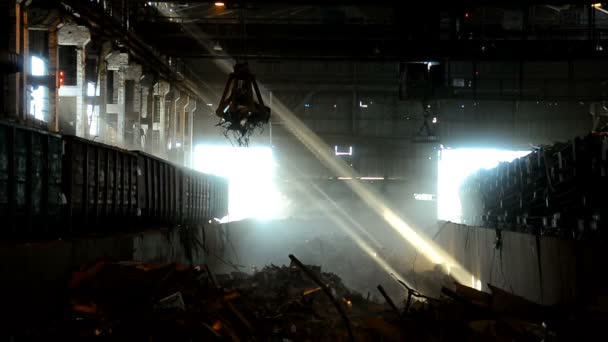Інтер'єр з металургійний завод — стокове відео