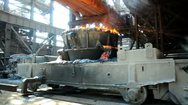 Metallurgische Werke Innenraum — Stockvideo