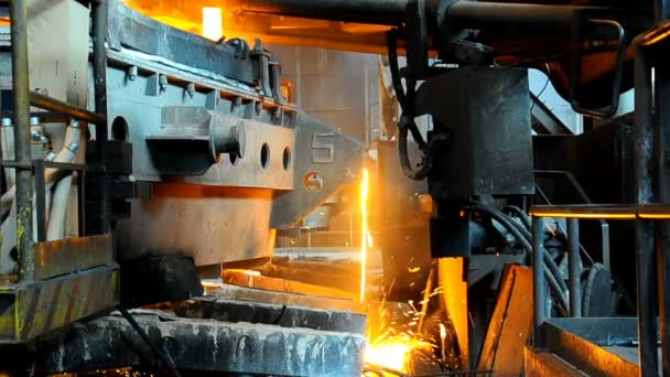 Metallurgical works interior — Stock Video