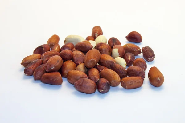 Skalade inte rostade jordnötter — Stockfoto