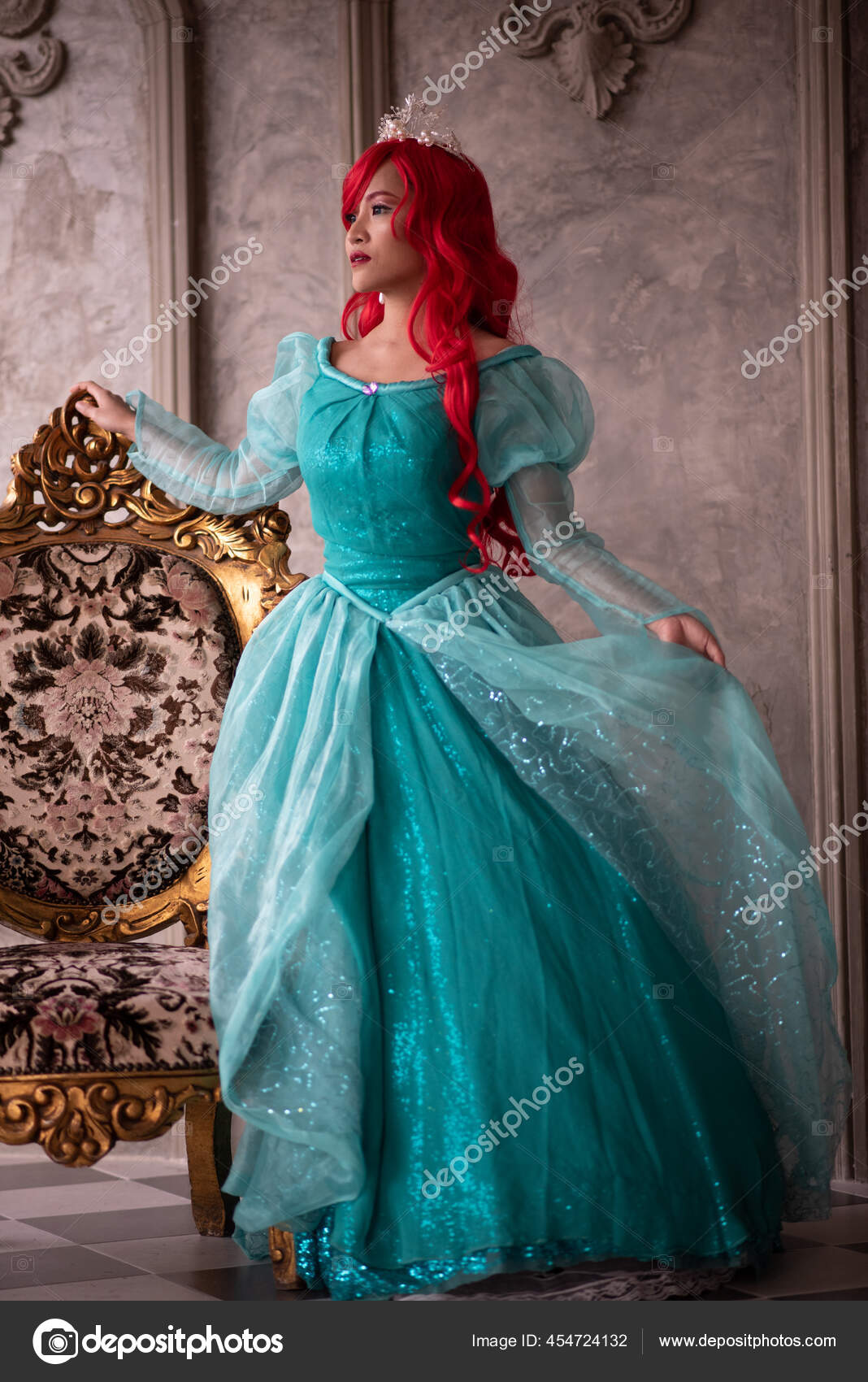 Cute Girl Beautiful Dress Princess Stock Photo by ©ic36006 454724132