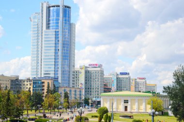 Minsk'in orta kesiminin görünümü.