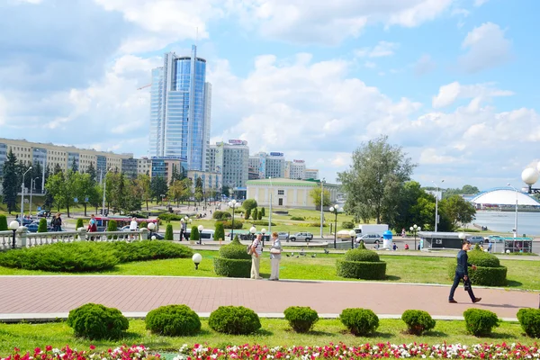 Blick auf den zentralen Teil von Minsk. — Stockfoto