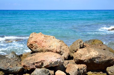 Kayalar Ege Denizi Sahili.