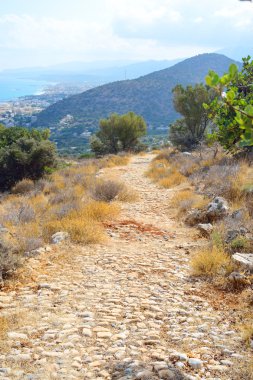 Girit'te yaz manzara.