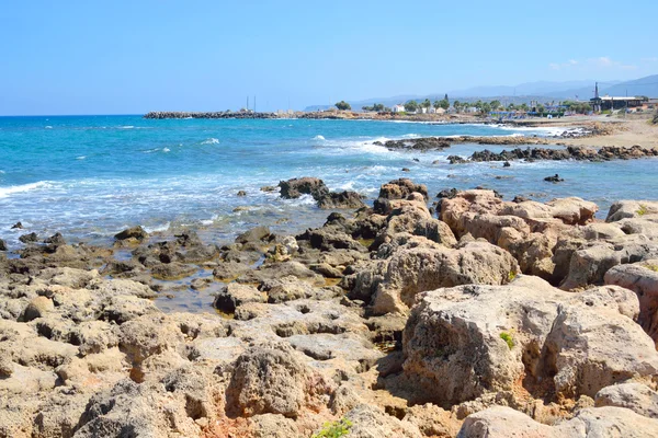 Rocas en la costa del mar Egeo . — Foto de Stock