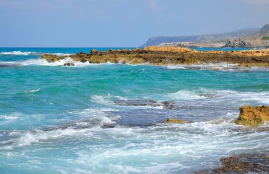 Kayalar Ege Denizi Sahili.