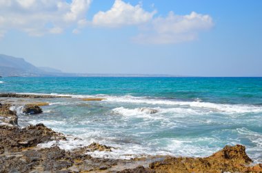 Kayalar Ege Denizi Sahili.