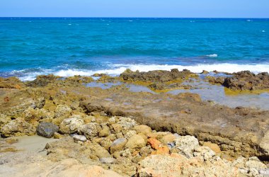 Kayalar Ege Denizi Sahili.