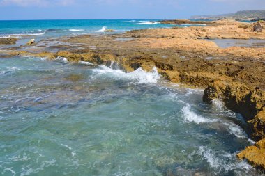 Kayalar Ege Denizi Sahili.