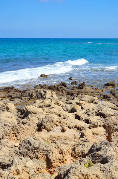 Kayalar Ege Denizi Sahili. — Stok fotoğraf