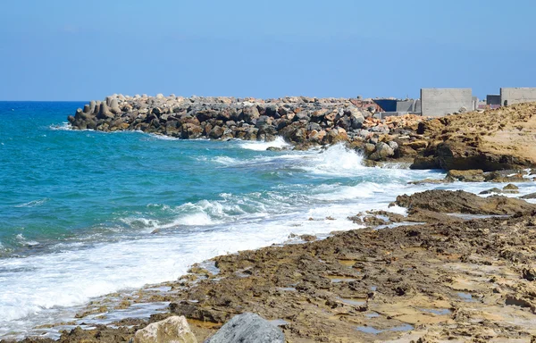 Rochas na costa do Mar Egeu . — Fotografia de Stock