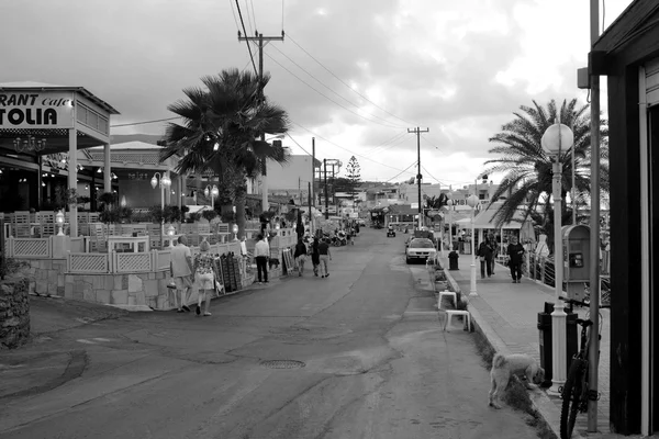 Street in Malia. — Stock Photo, Image