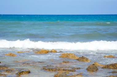 Kayalar Ege Denizi Sahili.