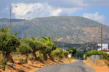 Girit'te yaz manzara.