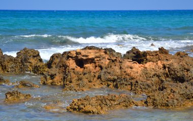 Kayalar Ege Denizi Sahili.