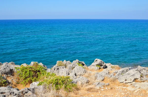 Kayalar Ege Denizi Sahili. — Stok fotoğraf