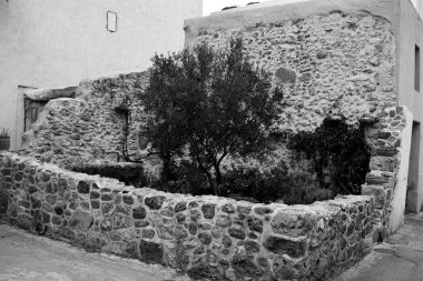 Malia eski bölümü yıkık ev.