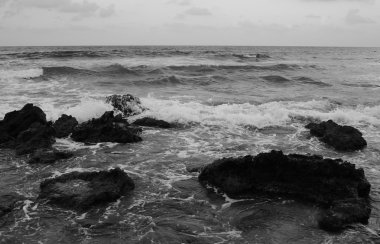 Bulut yaz günbatımı Ege Denizi.