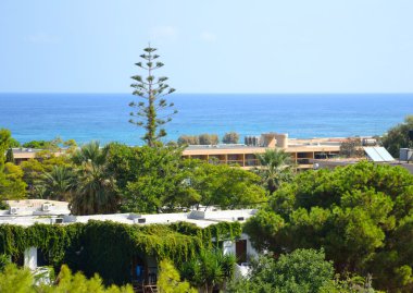 Girit'te yaz manzara.