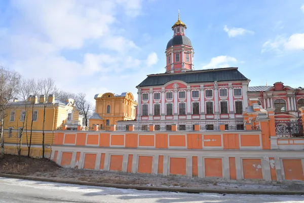 Церковь Благовещения Александро-Невской лавры . — стоковое фото