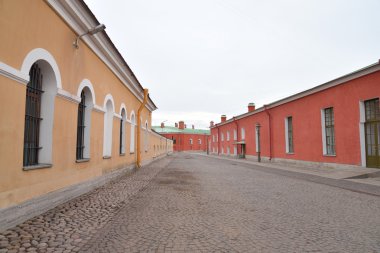 Peter ve Paul Fortress sokakta.