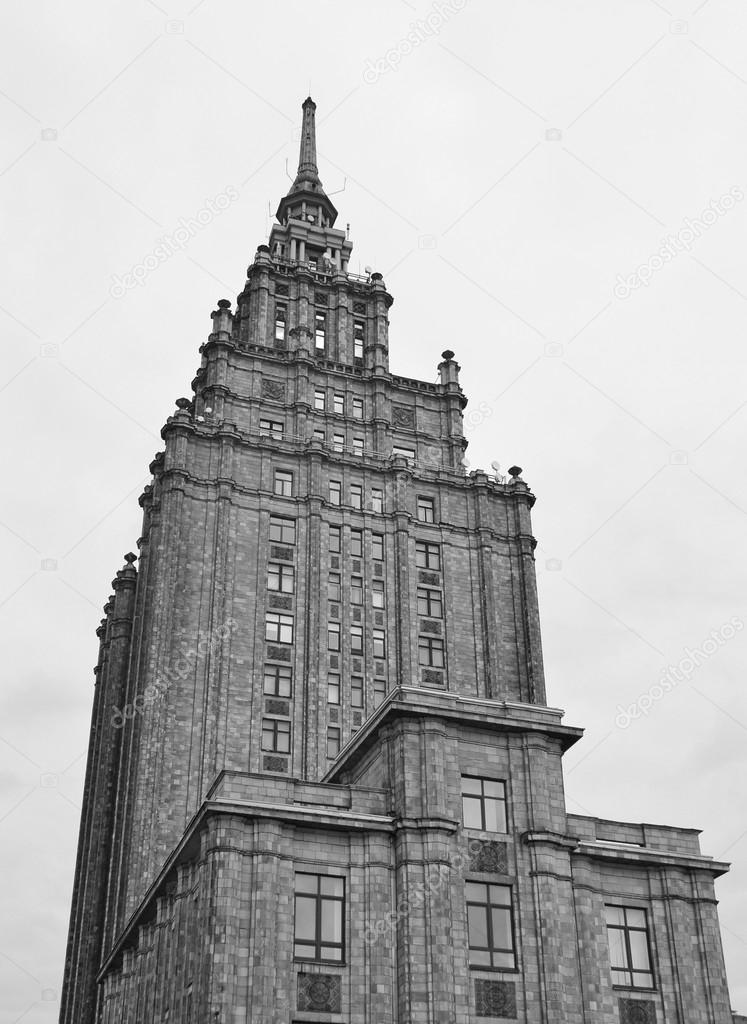 The building of the Academy of Sciences of Latvia.