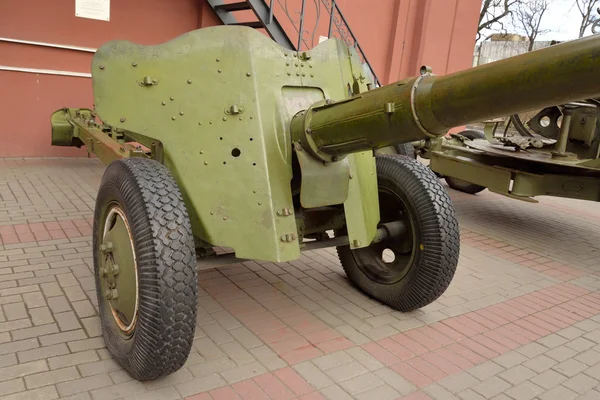 Antitank kanon van de Tweede Wereldoorlog. — Stockfoto