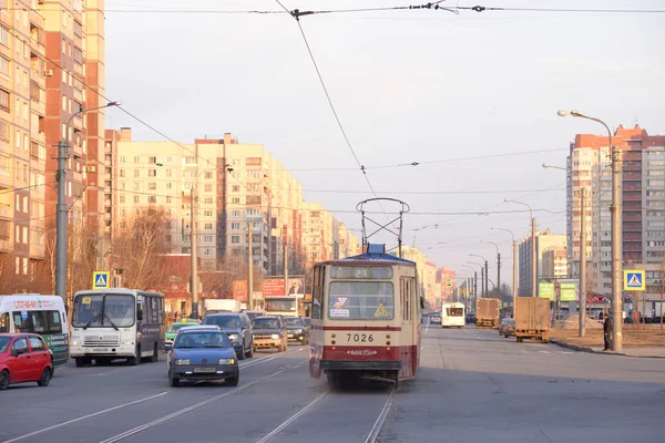 Viale Shlisselburgsky, San Pietroburgo . — Foto Stock