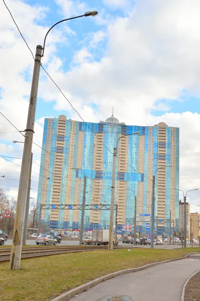 Rascacielos residencial Príncipe Alexander Nevsky . — Foto de Stock