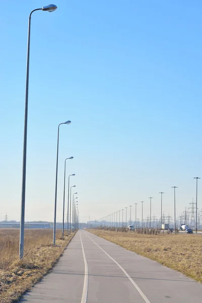 Carril bici, San Petersburgo . — Foto de Stock