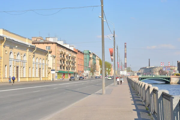 Embankment of the Bypass channel. — Stock Photo, Image