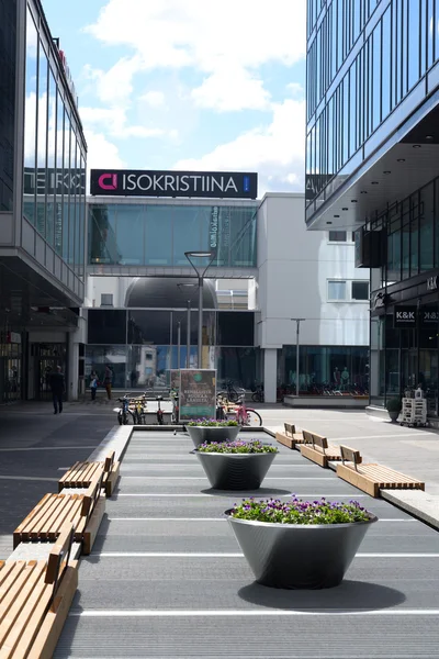 Rua no centro de Lappeenranta . — Fotografia de Stock