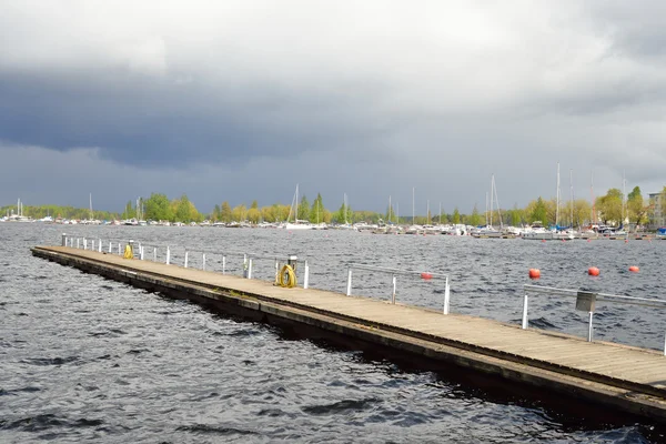 Veduta della città di Lappeenranta e del lago Saimaa . — Foto Stock