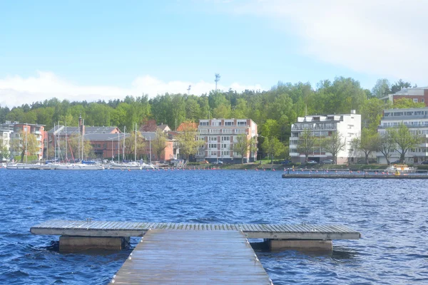 Lappeenranta şehir ve Saimaa Gölü görünümü. — Stok fotoğraf