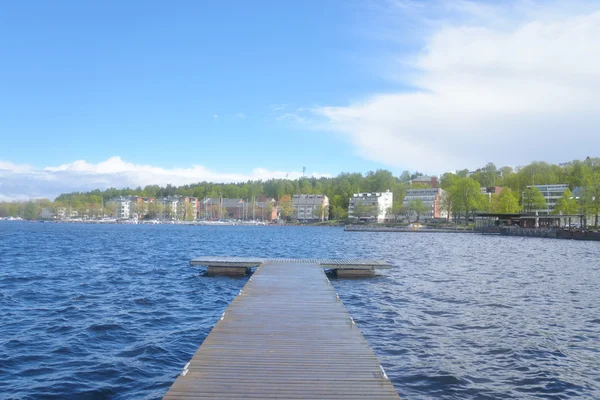 Veduta della città di Lappeenranta e del lago Saimaa . — Foto Stock