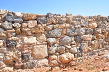 Kalker taş eski çit.