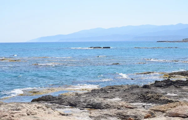 Rocks on the coast of Cretan Sea. — Stock Photo, Image