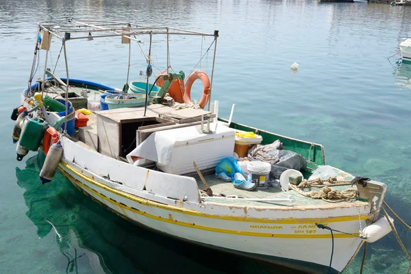 Fishing boatin, Crete. — Stock Photo, Image